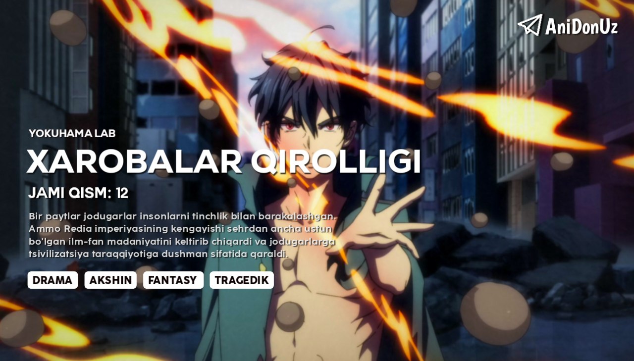 Xarobalar Qiroligi — anime